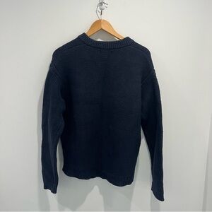 BANANA REPUBLIC Chunky Cable Knit Sweater Navy Blue | Women’s large